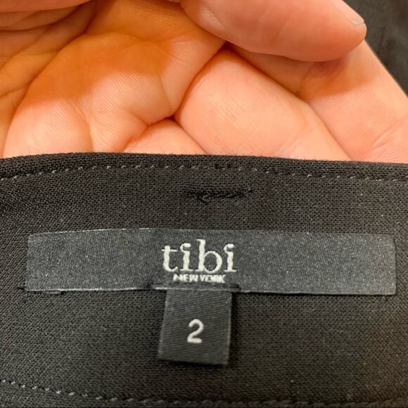 Tibi black Anson Stretch Rib Insert Loden Riding Pants Trousers sz 2 - Picture 8 of 9